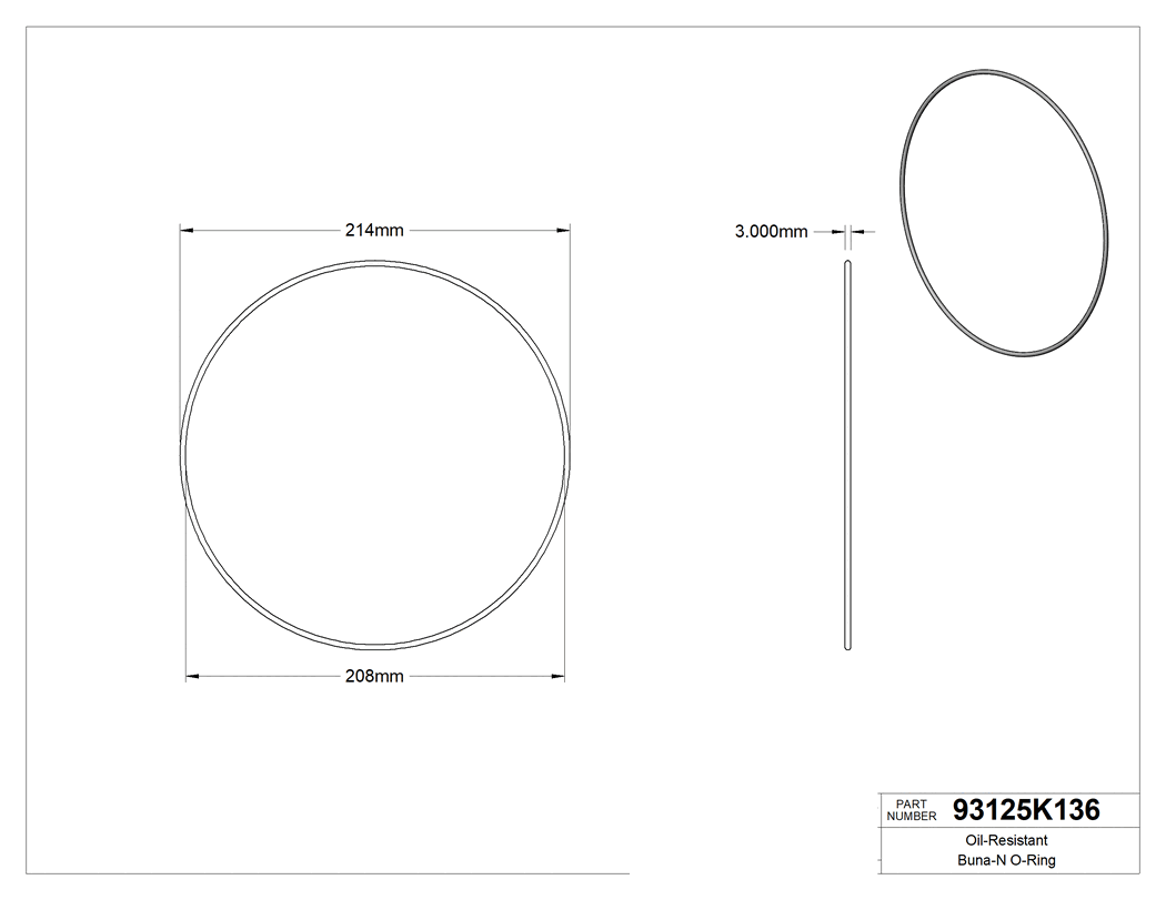 Technical drawing - 93125K136
